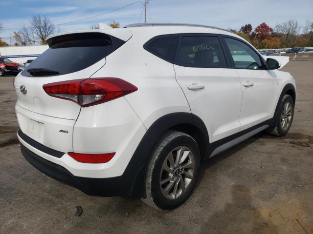 KM8J3CA45JU679154 - 2018 HYUNDAI TUCSON SEL WHITE photo 4