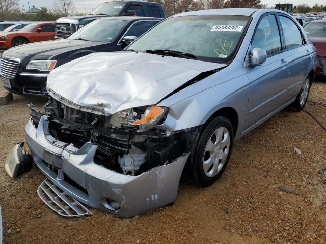 KNAFE121655123655 - 2005 KIA SPECTRA LX SILVER photo 2