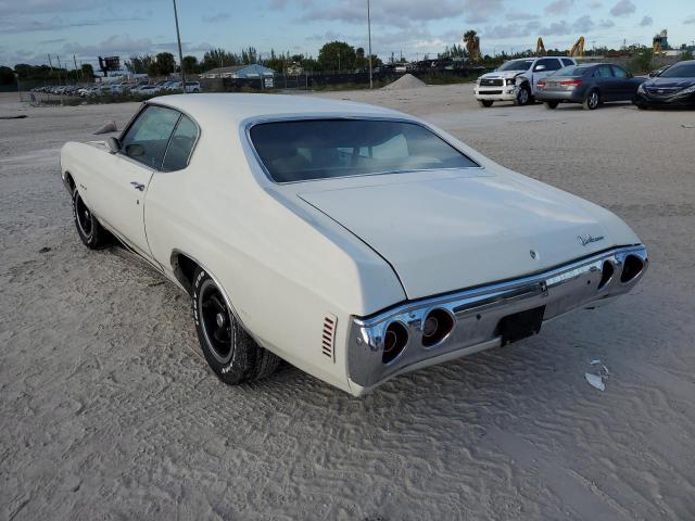 1D37F2R554908 - 1972 CHEVROLET UK WHITE photo 3