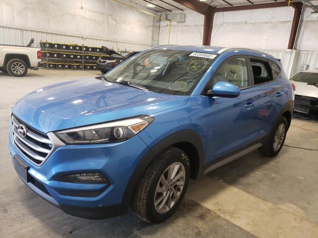 KM8J3CA44JU598792 - 2018 HYUNDAI TUCSON SEL BLUE photo 2