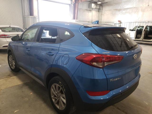 KM8J3CA44JU598792 - 2018 HYUNDAI TUCSON SEL BLUE photo 3