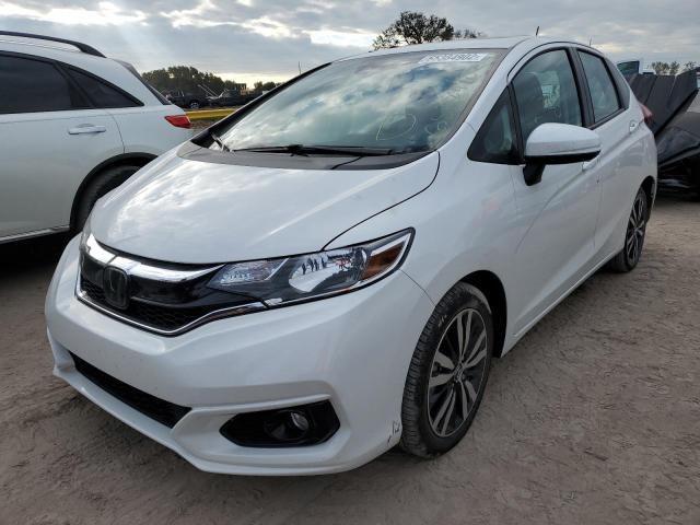 3HGGK5H8XKM719080 - 2019 HONDA FIT EX WHITE photo 2