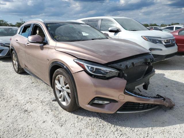 SJKCH5CP7JA059650 - 2018 INFINITI QX30 BASE TAN photo 1