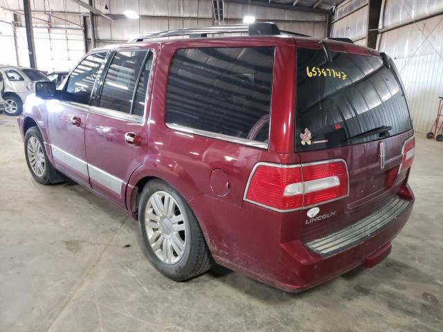 5LMJJ2J56DEL08573 - 2013 LINCOLN NAVIGATOR MAROON photo 3