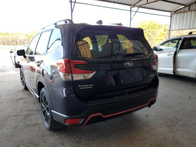 JF2SKAPC7KH576358 - 2019 SUBARU FORESTER S BLUE photo 3