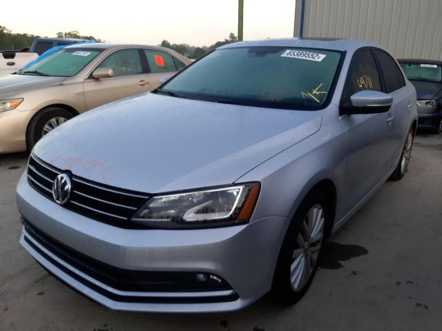 3VWL17AJ9GM204665 - 2016 VOLKSWAGEN JETTA SEL SILVER photo 2