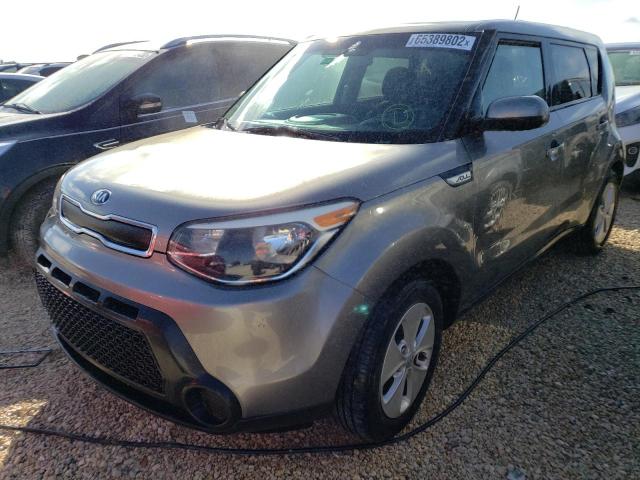 KNDJN2A2XF7142504 - 2015 KIA SOUL GRAY photo 2