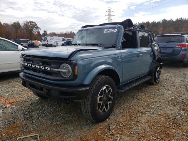 1FMDE5BH4NLB23918 - 2022 FORD BRONCO BAS BLUE photo 2