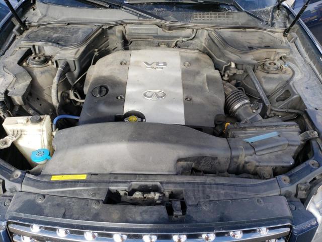 JNRBS08W75X400504 - 2005 INFINITI FX45 BLUE photo 7