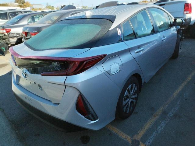 JTDKAMFP9M3176129 - 2021 TOYOTA PRIUS PRIM 银色 照片 4