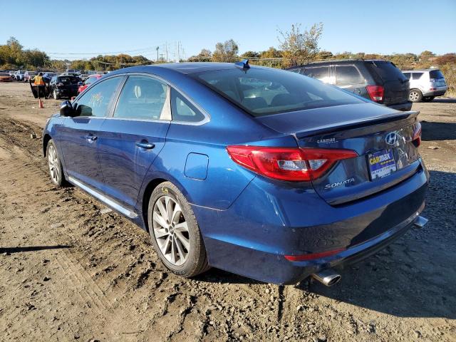 5NPE34AF0GH435296 - 2016 HYUNDAI SONATA SPO BLUE photo 3