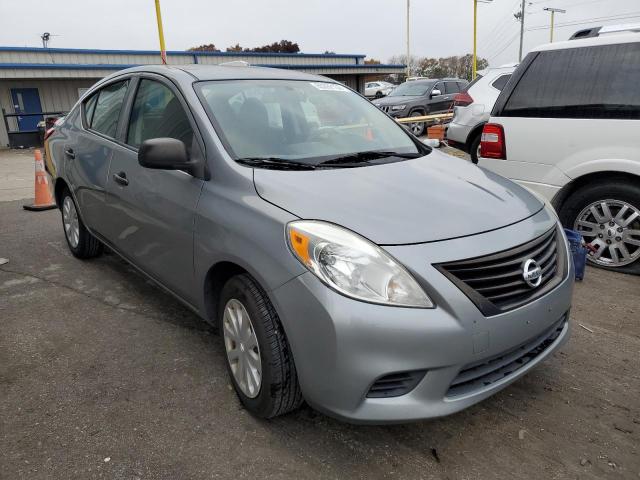 3N1CN7AP1EL847383 - 2014 NISSAN VERSA GRAY photo 1