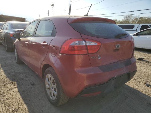 KNADM5A39C6079095 - 2012 KIA RIO LX RED photo 3