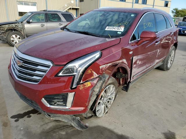 1GYKNBRS1HZ264243 - 2017 CADILLAC XT5 LUXURY RED photo 2