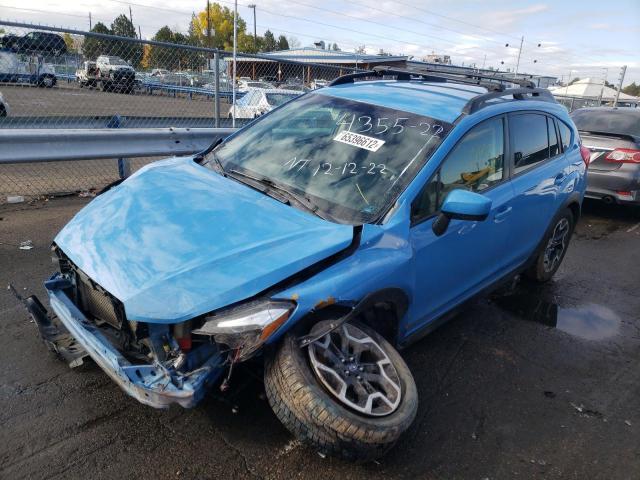 JF2GPABC4HH277532 - 2017 SUBARU CROSSTREK BLUE photo 2