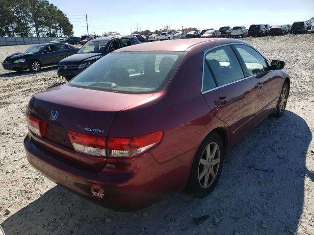 1HGCM66583A051561 - 2003 HONDA ACCORD BURGUNDY photo 4