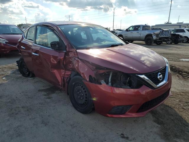 3N1AB7APXGY239206 - 2016 NISSAN SENTRA S RED photo 1