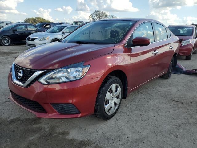 3N1AB7APXGY239206 - 2016 NISSAN SENTRA S RED photo 2