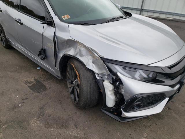 SHHFK7H41KU407901 - 2019 HONDA CIVIC SPOR SILVER photo 9