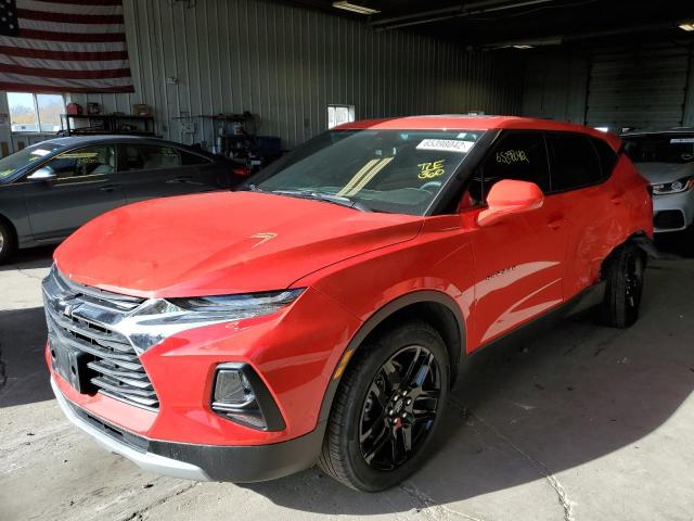 3GNKBCR42MS519289 - 2021 CHEVROLET BLAZER 2LT RED photo 2