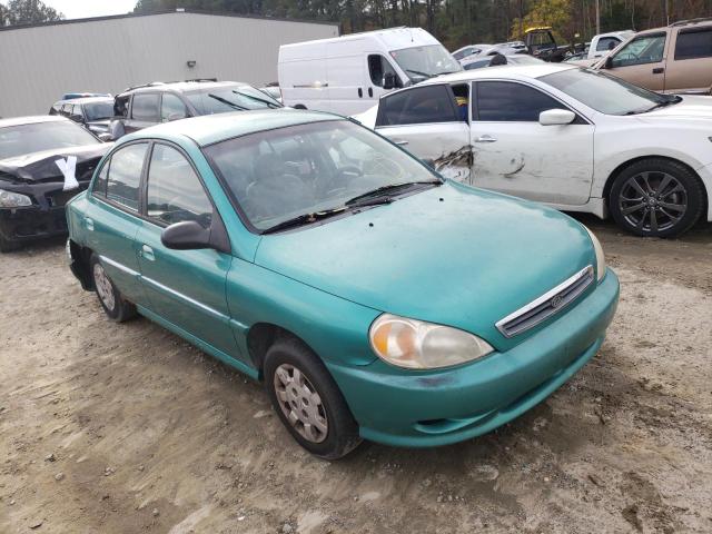 KNADC123316046004 - 2001 KIA RIO GREEN photo 1