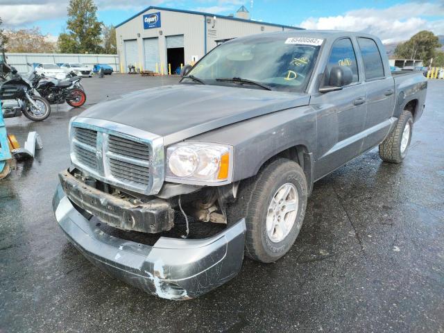 1D7HE48N15S166170 - 2005 DODGE DAKOTA QUA GRAY photo 2