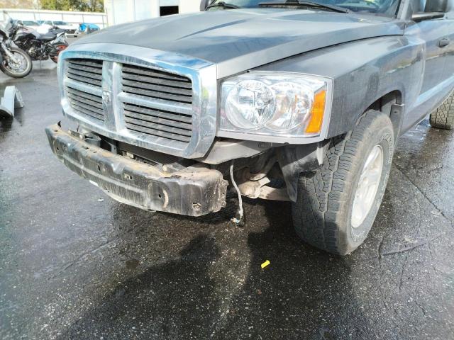 1D7HE48N15S166170 - 2005 DODGE DAKOTA QUA GRAY photo 9