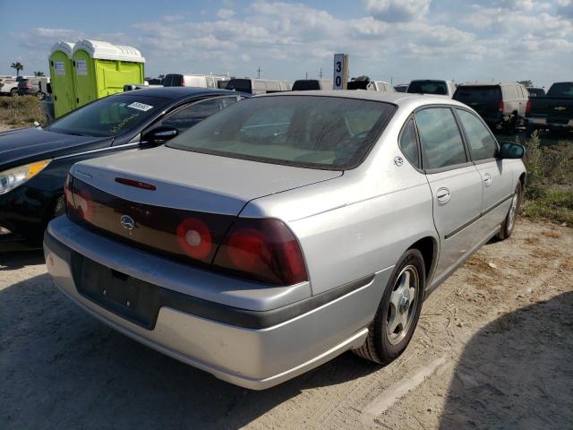 2G1WF52E839217510 - 2003 CHEVROLET IMPALA SILVER photo 4