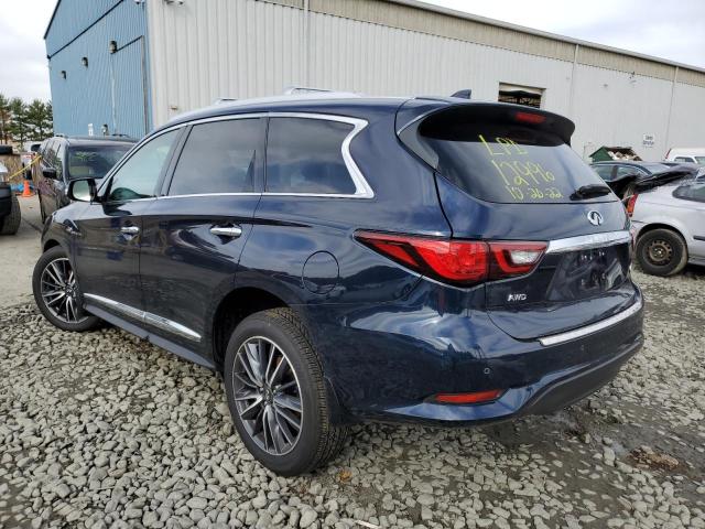 5N1DL0MM6LC536567 - 2020 INFINITI QX60 LUXE BLUE photo 3