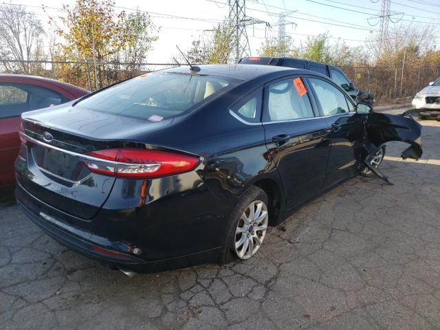 3FA6P0G73JR287298 - 2018 FORD FUSION S BLACK photo 4