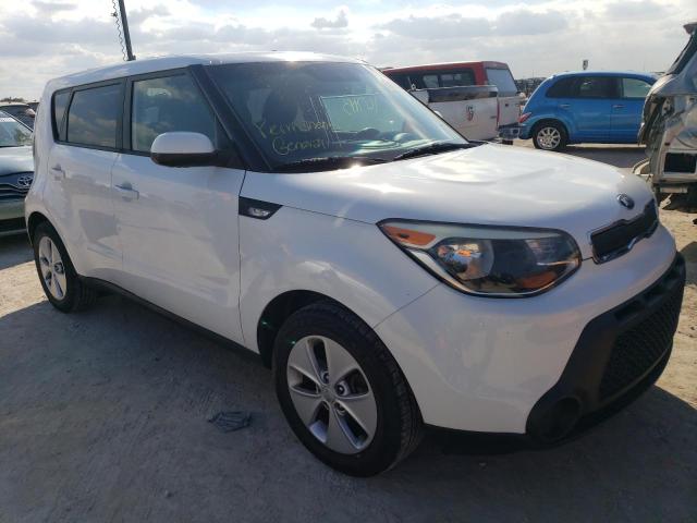 KNDJN2A25E7085448 - 2014 KIA SOUL WHITE photo 1