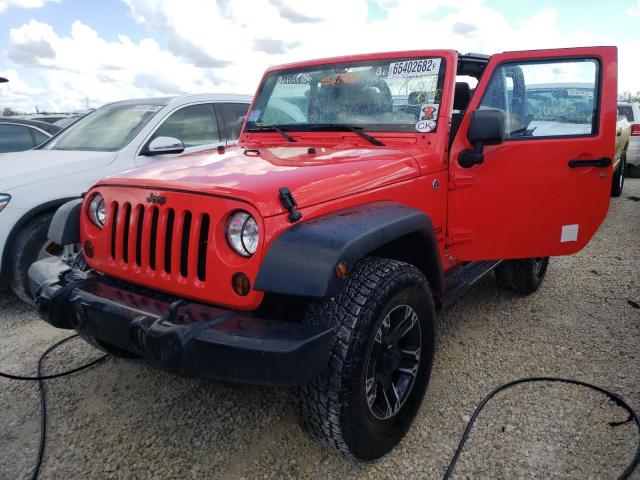 1C4AJWAG2DL607702 - 2013 JEEP WRANGLER S RED photo 2