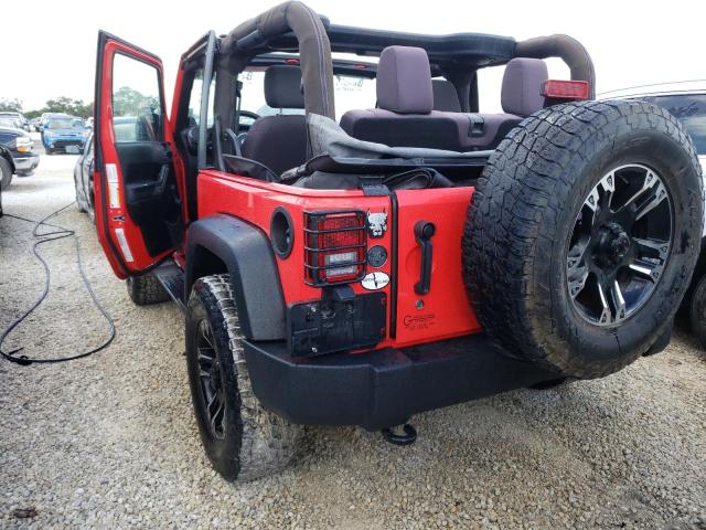 1C4AJWAG2DL607702 - 2013 JEEP WRANGLER S RED photo 3