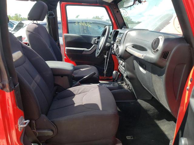 1C4AJWAG2DL607702 - 2013 JEEP WRANGLER S RED photo 5