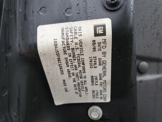 1G8AJ55F06Z126255 - 2006 SATURN ION LEVEL İki rəngli foto 10