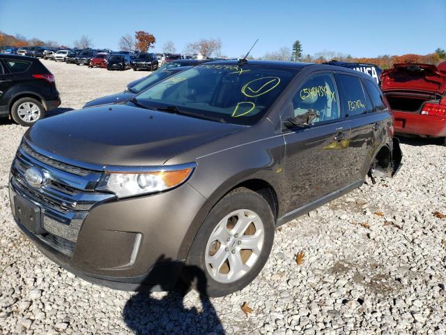 2FMDK4JC3DBA62150 - 2013 FORD EDGE SEL BROWN photo 2