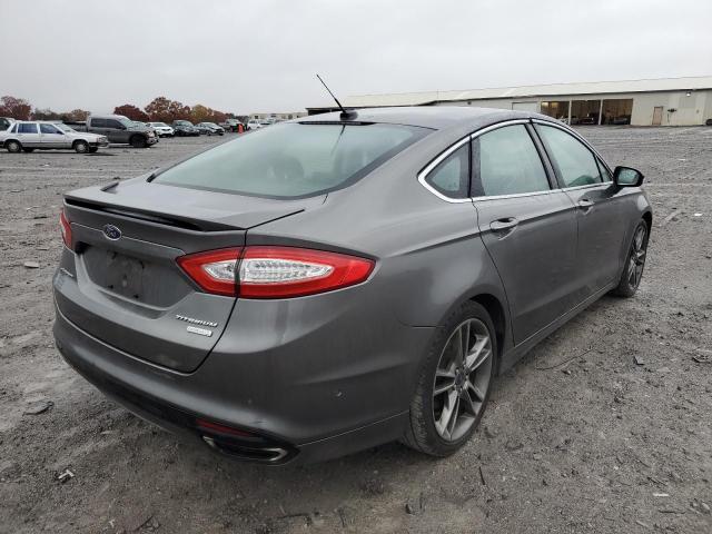 3FA6P0K9XER335121 - 2014 FORD FUSION TIT GRAY photo 4