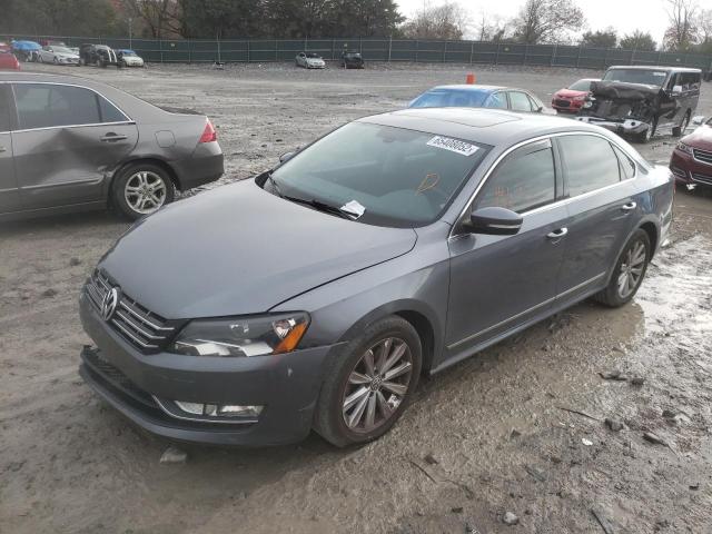 1VWCH7A38DC117768 - 2013 VOLKSWAGEN PASSAT SEL GRAY photo 2