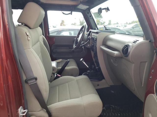 1J8GA59167L227909 - 2007 JEEP WRANGLER S ბურგუნდია ფოტო 5