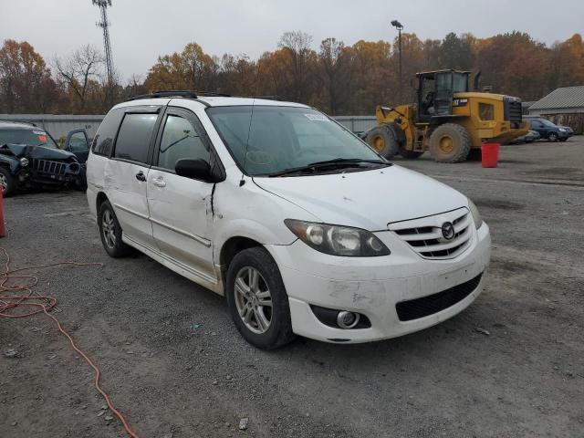 JM3LW28A760564717 - 2006 MAZDA MPV WAGON WHITE photo 1