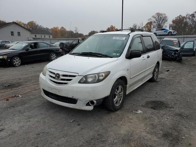 JM3LW28A760564717 - 2006 MAZDA MPV WAGON WHITE photo 2