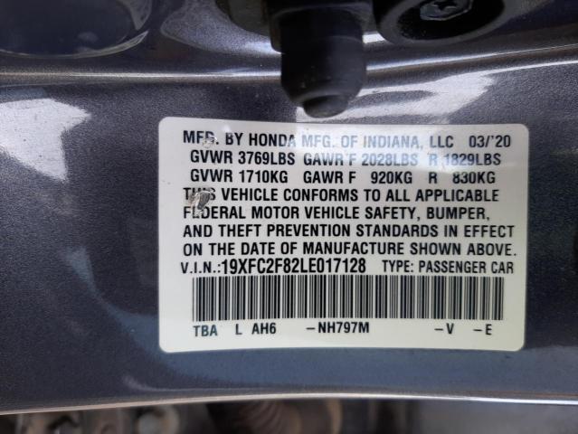 19XFC2F82LE017128 - 2020 HONDA CIVIC SPOR 石墨色 照片 10