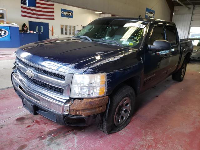 2GCEC13C171707986 - 2007 CHEVROLET silverado BLUE photo 2