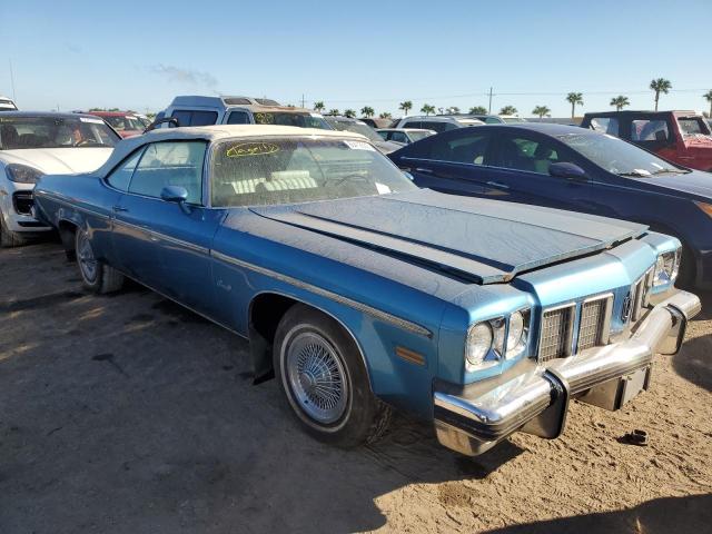 3N67K5X129855 - 1975 OLDSMOBILE DELTA 88 R BLUE photo 1