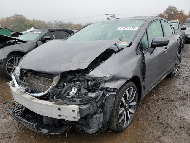 2HGFB2F91FH547144 - 2015 HONDA CIVIC EXL 灰色 照片 2