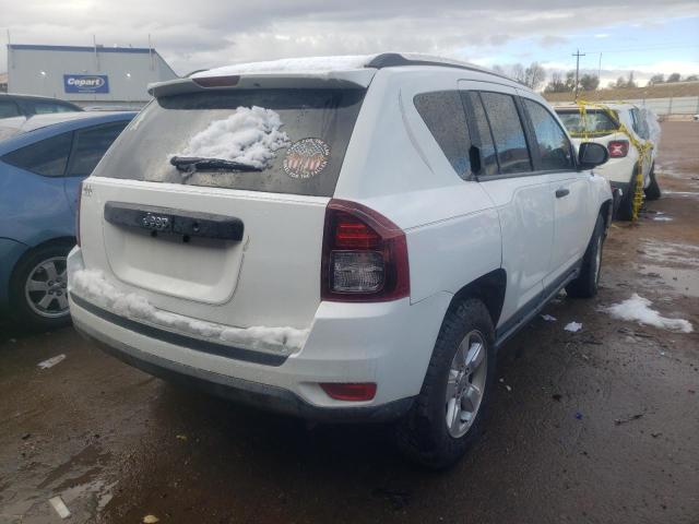 1C4NJCBA0ED536120 - 2014 JEEP COMPASS SP WHITE photo 4