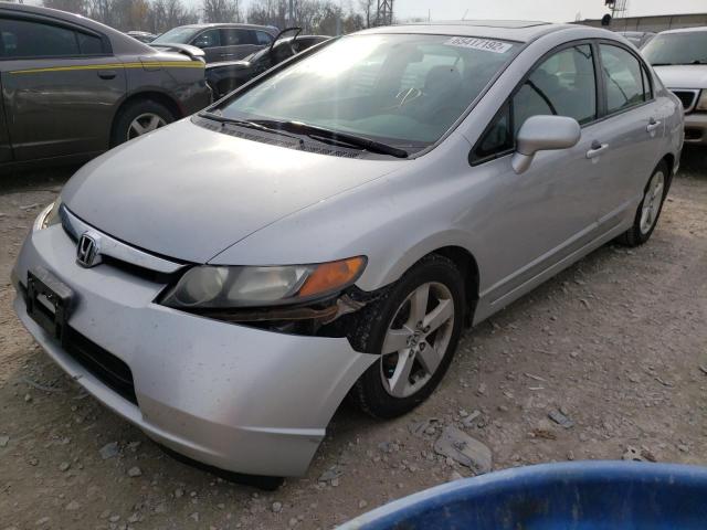 1HGFA16808L066490 - 2008 HONDA CIVIC EX SILVER photo 2