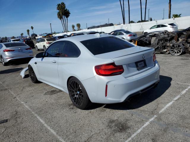 WBS2U7C04L7E52851 - 2020 BMW M2 COMPETI GRAY photo 3