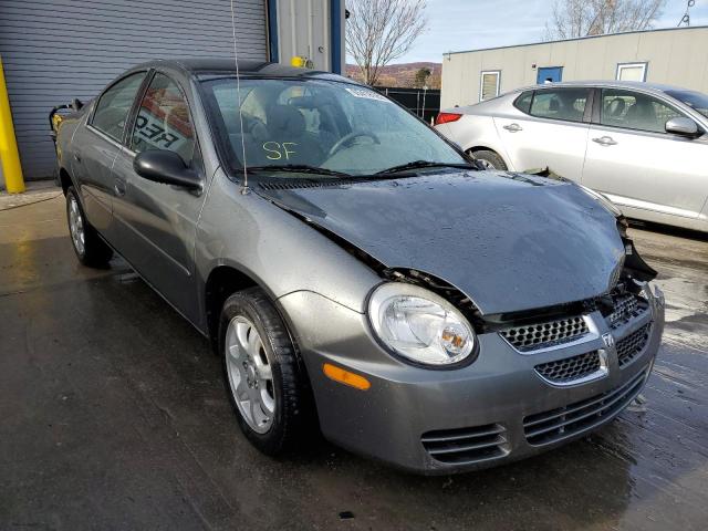 1B3ES56C55D278635 - 2005 DODGE NEON SXT GRAY photo 1