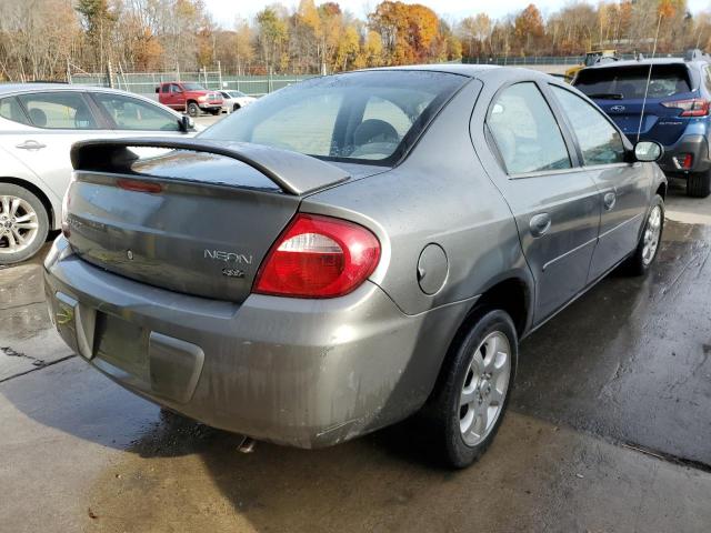 1B3ES56C55D278635 - 2005 DODGE NEON SXT GRAY photo 4